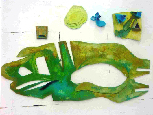 Kleinobjekte grün-blau